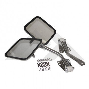 Complete Side Mirror Set (Stainless) | Crown Automotive Sales Co