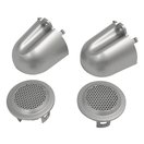 Tweeter Covers (Brushed Silver)